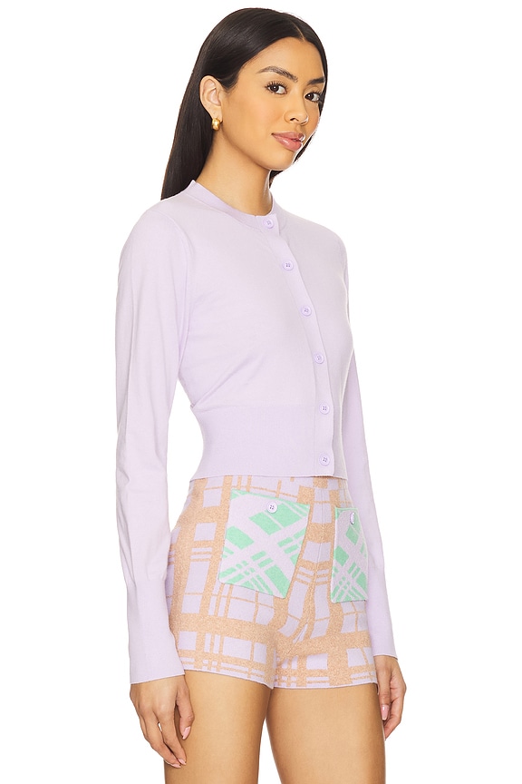 view 2 of 4 Crop Cardigan in Lilas