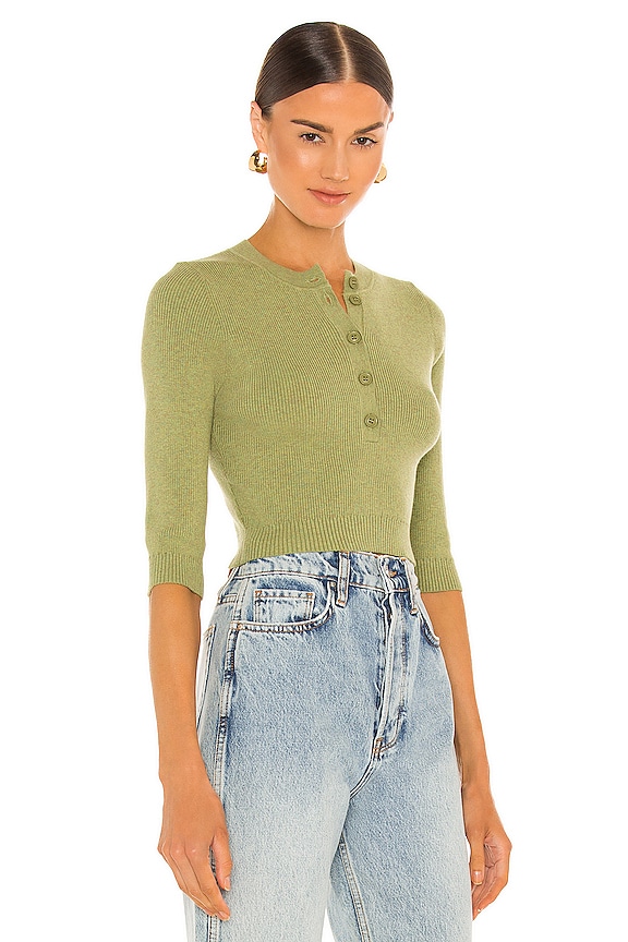 view 2 of 4 3/4 Sleeve Crop Top in Fairy