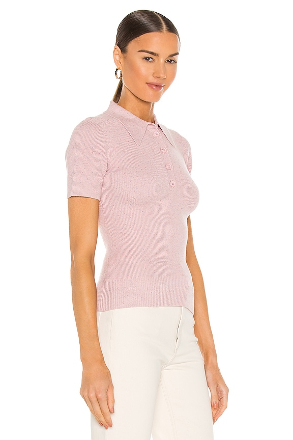 view 2 of 4 Polo Top in Patio Pink