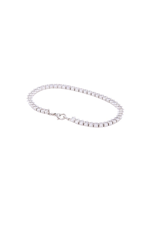 view 2 of 2 Natasha Bracelet in 18k Rhodium Plated Brass