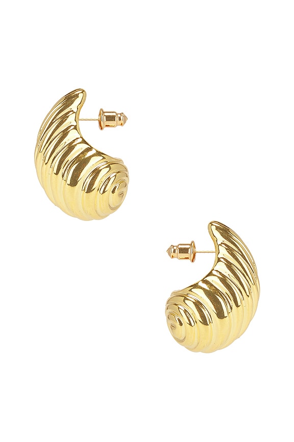view 2 of 2 СЕРЬГИ SPIAGGIA in 14k Gold Plated Brass