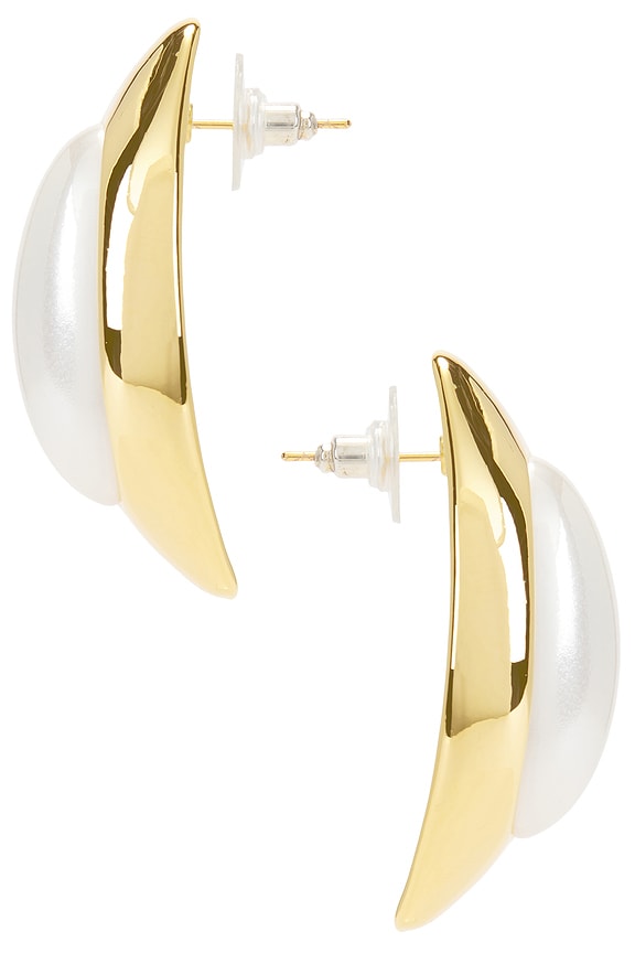 view 2 of 2 EMMY 귀걸이 in 14k Gold Plated Brass
