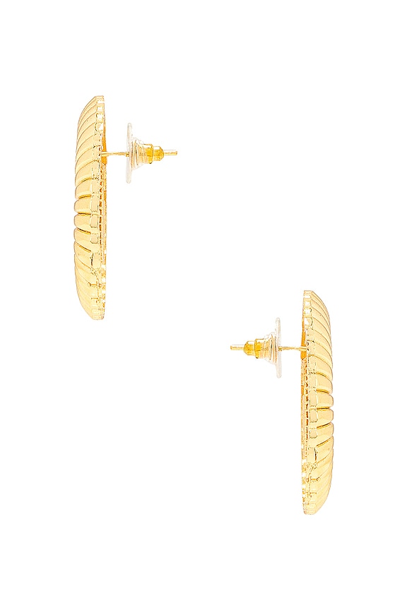 view 2 of 2 BOUCLES D'OREILLES in 18k Gold Plated Brass