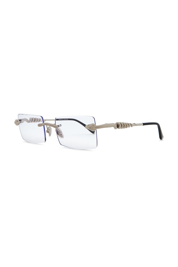 view 2 of 3 Serpent Authentic Glasses in Clear Silver
