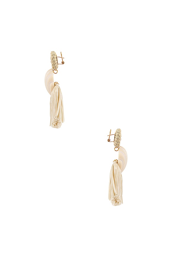 view 2 of 2 BOUCLES D'OREILLES MOON SHELL in Natural