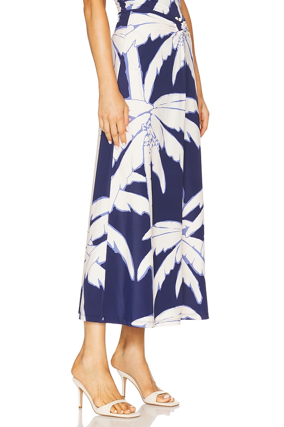 view 2 of 6 Palms Breath Of Life Midi Skirt in Swim Salty Palms But & Ecru