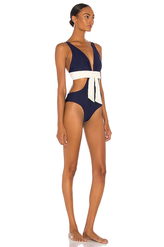 view 2 of 3 MAILLOT DE BAIN 1 PIÈCE NAVY PROVENANCE in Cosmic Navy