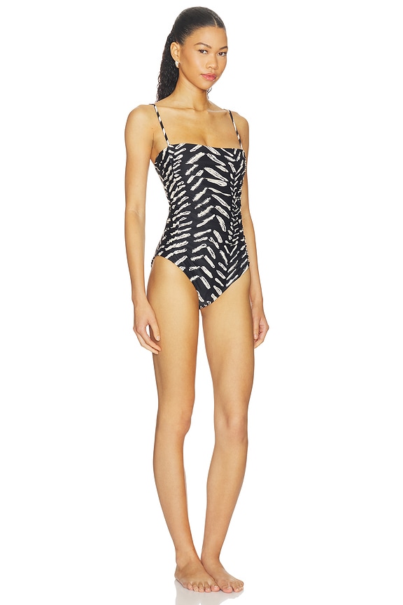 view 2 of 4 MAILLOT DE BAIN 1 PIÈCE WHISPERING TIDES in Black & Ecru