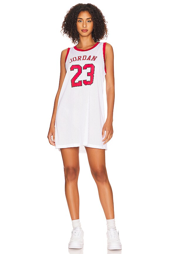 view 1 of 3 VESTIDO HERITAGE in White, Gym Red & Black