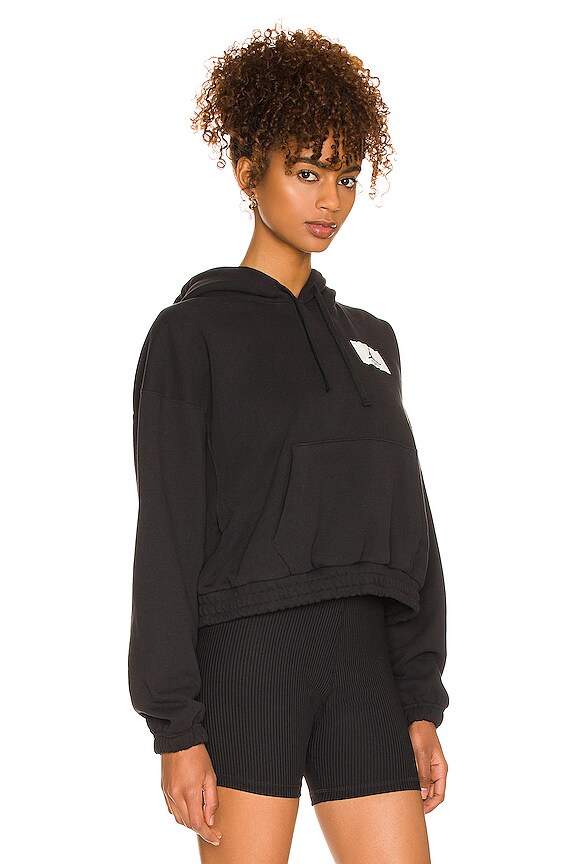 view 2 of 4 Essentials Fleece Hoodie in Black & Gym Red