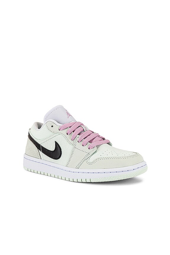 view 2 of 7 ZAPATILLA DEPORTIVA AIR JORDAN 1 LOW in Barely Green, Black, Light Arctic Pink, & White