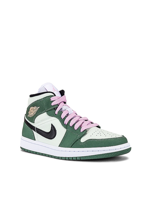view 2 of 6 ZAPATILLA DEPORTIVA AIR JORDAN 1 MID in Dutch Green, & Black Barely Green