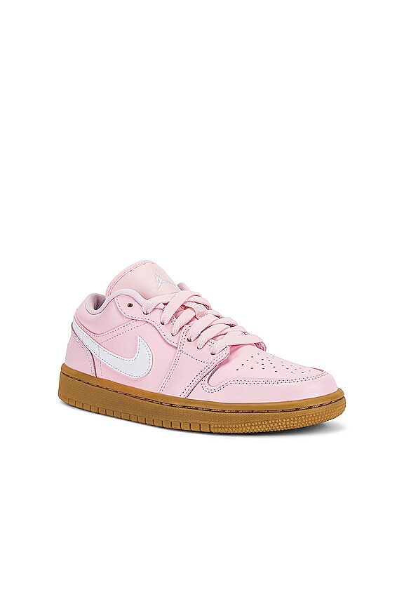 view 2 of 6 Air Jordan 1 Low Sneaker in Arctic Pink, White Gum, & Light Brown