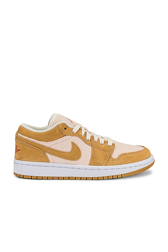 Jordan Air Jordan 1 Low Sneaker in Twine, Orange, Orange Quartz, & Sail