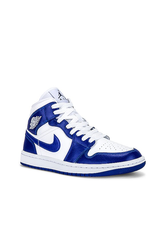 view 2 of 6 ZAPATILLA DEPORTIVA AIR JORDAN 1 MID in White & Kentucky Blue