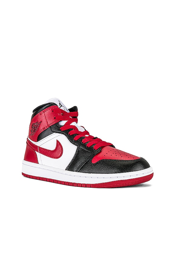 view 2 of 6 ZAPATILLA DEPORTIVA AIR JORDAN 1 MID in Black, Gym Red, & White