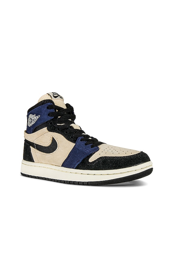 view 2 of 6 SNEAKERS AIR JORDAN 1 ZOOM COMFORT 2 in Muslin, Black, Blackened Blue, Coconut Milk