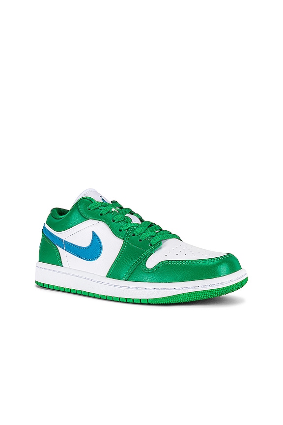 view 2 of 6 ZAPATILLA DEPORTIVA AIR JORDAN 1 LOW in Lucky Green, Aquatone, & White