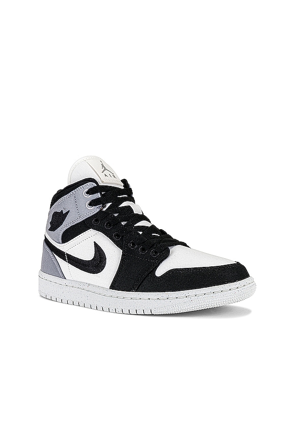 view 2 of 6 ZAPATILLA DEPORTIVA AIR JORDAN 1 MID in Sail, Black, & Light Steel Grey
