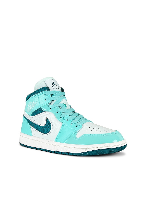 view 2 of 6 Air Jordan 1 Mid Se Sneaker in Bleached Turquoise & Sky J Teal
