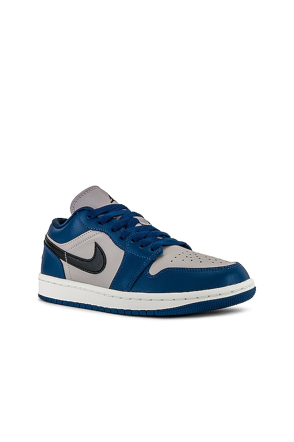 view 2 of 7 SNEAKERS AIR JORDAN 1 LOW in French Blue & Black College Grey