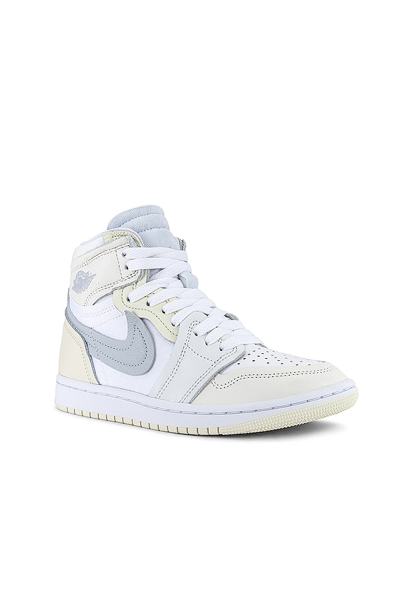 view 2 of 6 Air Jordan 1 Mm High Sneaker in White, Pure Platinum, Sail, & Coconut Milk