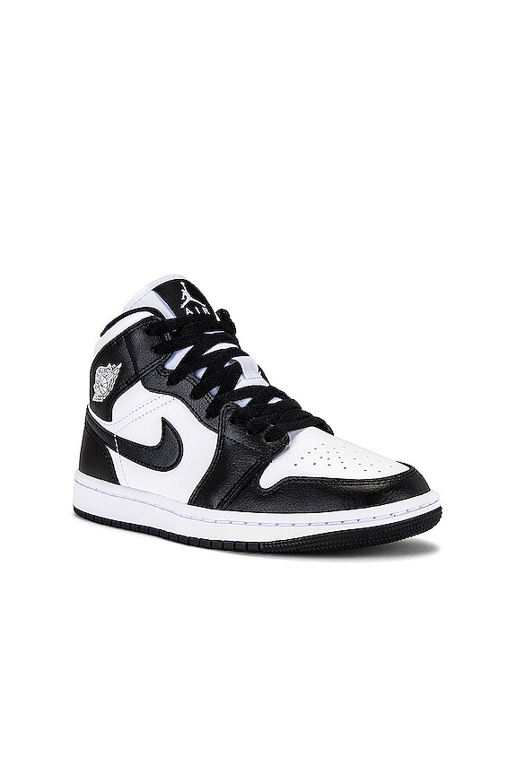 view 2 of 6 SNEAKERS AIR JORDAN 1 MID in White & Black