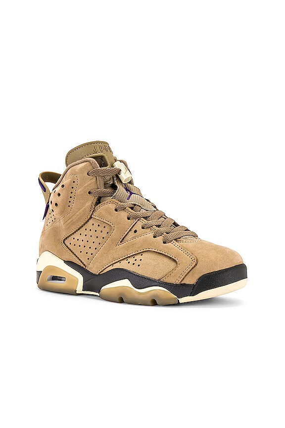 view 2 of 6 ZAPATILLA DEPORTIVA AIR JORDAN 6 RETRO GTX in Brown Kelp, Team Gold, & Shadow Brown
