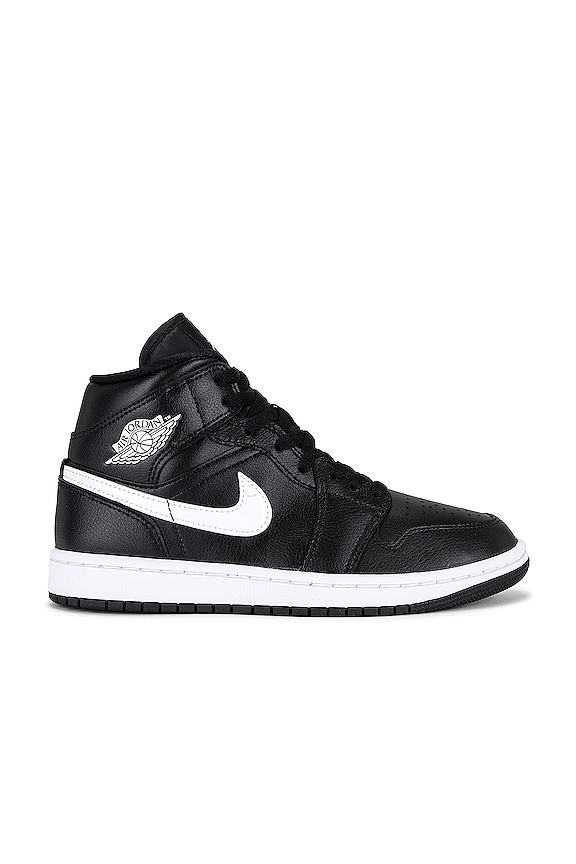 view 1 of 6 SNEAKERS AIR JORDAN 1 MID in Black, White, & Black