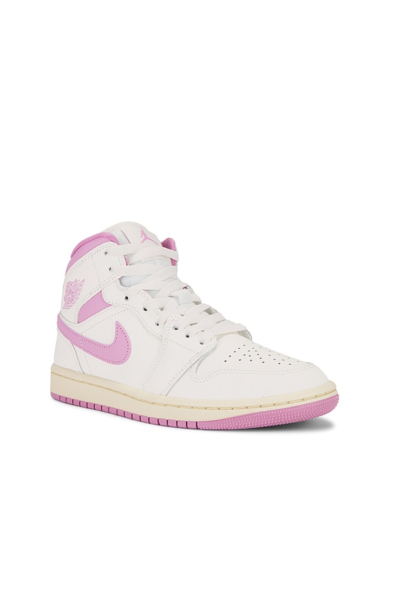 view 2 of 6 Air Jordan 1 Mid Sneaker in Sail, Orchid, & Muslin