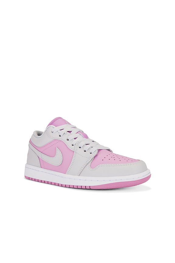 view 2 of 6 Air Jordan 1 Low Sneaker in Orchid, Neutral Grey, & White