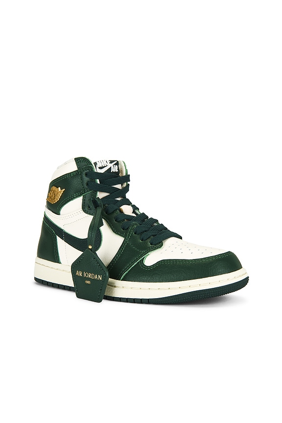 view 2 of 8 Air Jordan 1 Retro High OG Sneaker in Pale Ivory, Pro Green, Fir & Coconut Milk