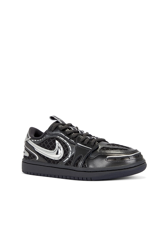 view 2 of 6 Air Jordan 1 MM Low V3 Sneaker in Black, Metallic Silver, White & Anthracite