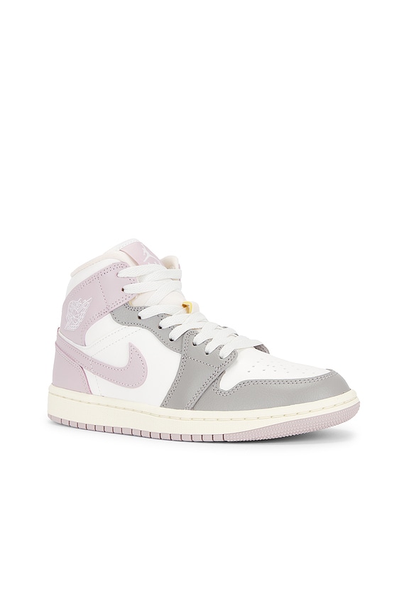 view 2 of 6 SNEAKERS AIR JORDAN 1 MID in Sail, Particle Rose & Enigma Stone