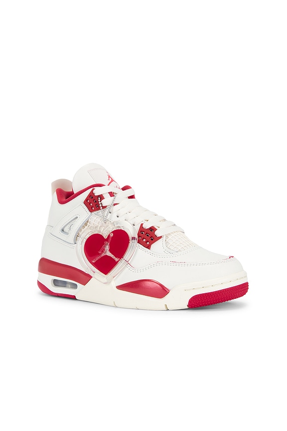 view 2 of 6 SNEAKERS AIR JORDAN 4 RETRO in Pale Ivory, Sierra Red & Tough Red