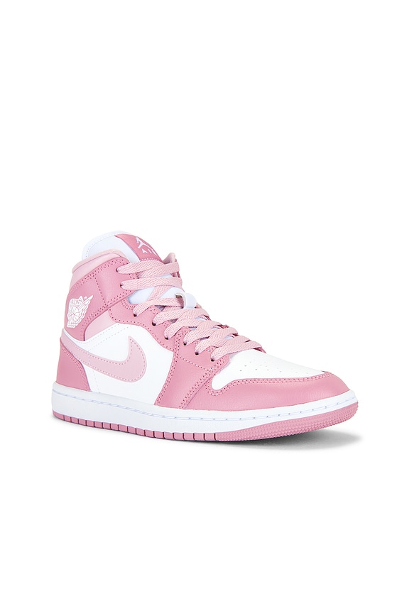 view 2 of 6 SNEAKERS AIR JORDAN 1 MID in Elemental Pink, Sail & Iced Carmine