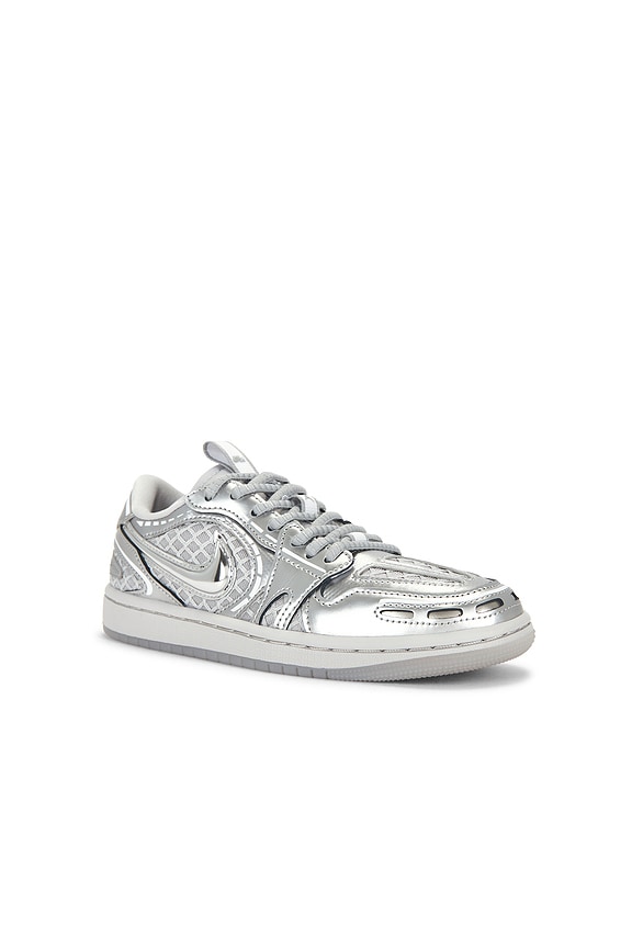 view 2 of 6 SNEAKERS AIR JORDAN 1 LOW METHOD OF MAKE in Neutral Grey, Metallic Silver & White