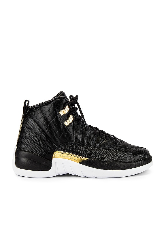 womens retro 12 black and gold