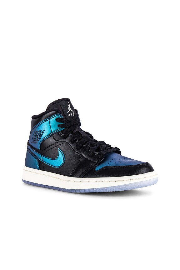 view 2 of 6 AJ 1 Mid Sneaker in Black & Multicolor