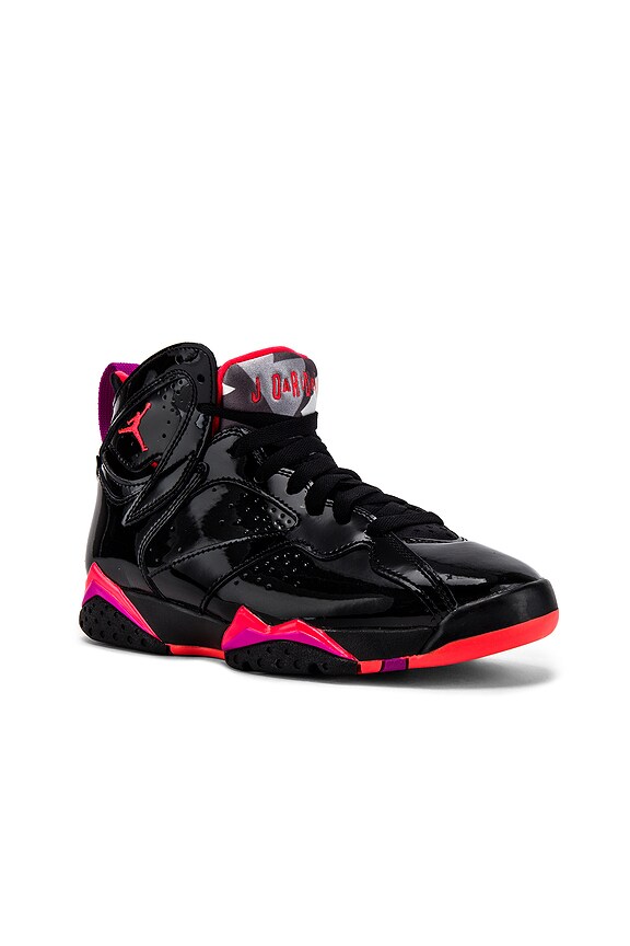 view 2 of 6 AIR JORDAN 7 RETRO スニーカー in Black & Burnt Crimson
