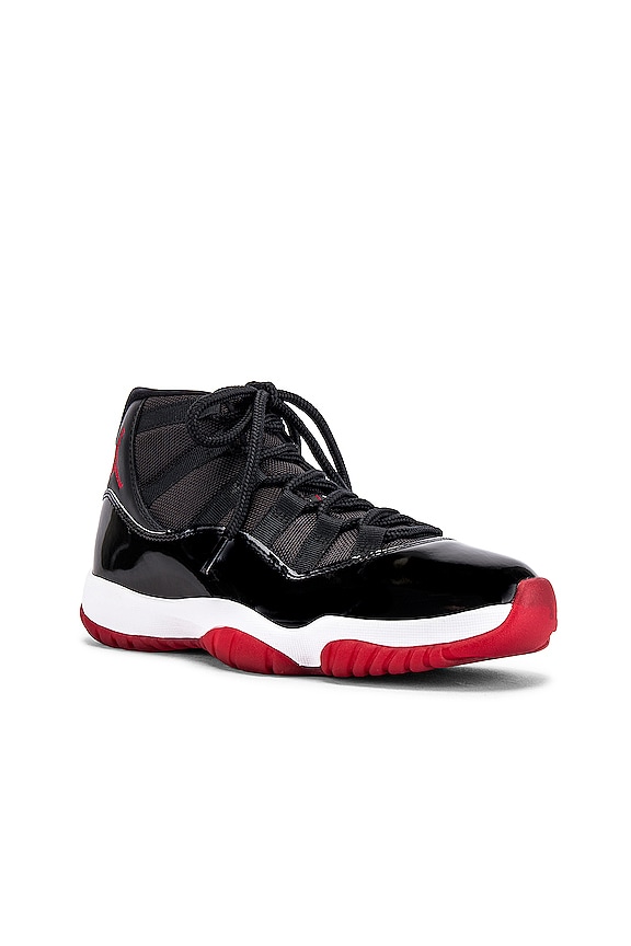 view 2 of 6 Air Jordan 11 Retro Sneaker in Black & True Red
