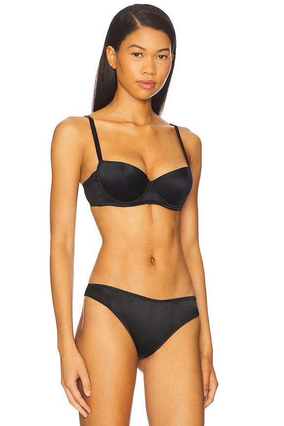 view 2 of 4 Iris Low Balconette Bra in Noir