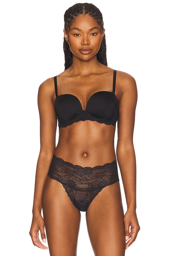 view 2 of 5 Sapna Strapless Plunge in Noir