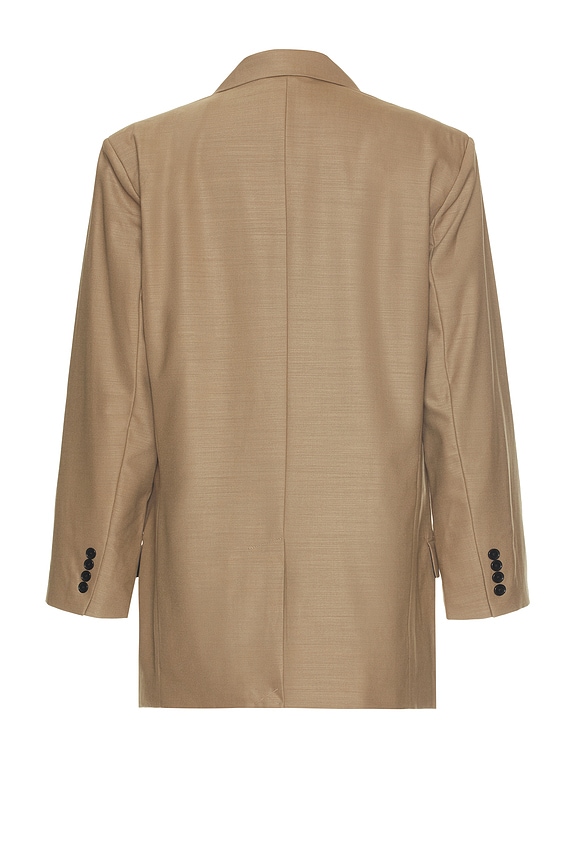 view 2 of 4 George Oversized Double Breasted Jacket in Dark Cashmere