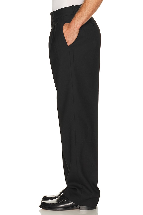view 2 of 5 Julian Pleated Trouser in Black