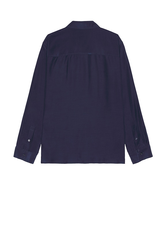 view 2 of 4 Niall Relaxed Fluid Shirting in Midnight