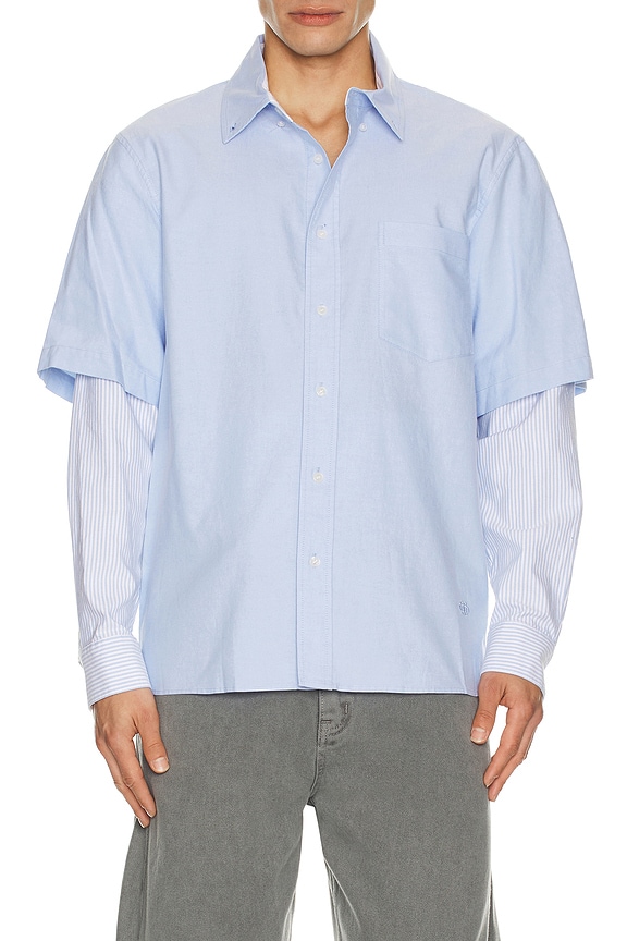 view 1 of 5 Quade Double Sleeve Shirt in Breeze Multi