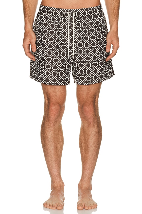 view 1 of 5 Malachi Swim Shorts in Chocolate Ivory