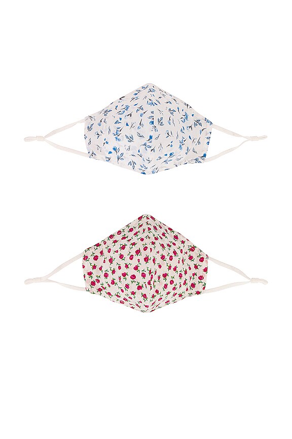 view 2 of 3 2 Pack Printed Cloth Masks in Ditsy