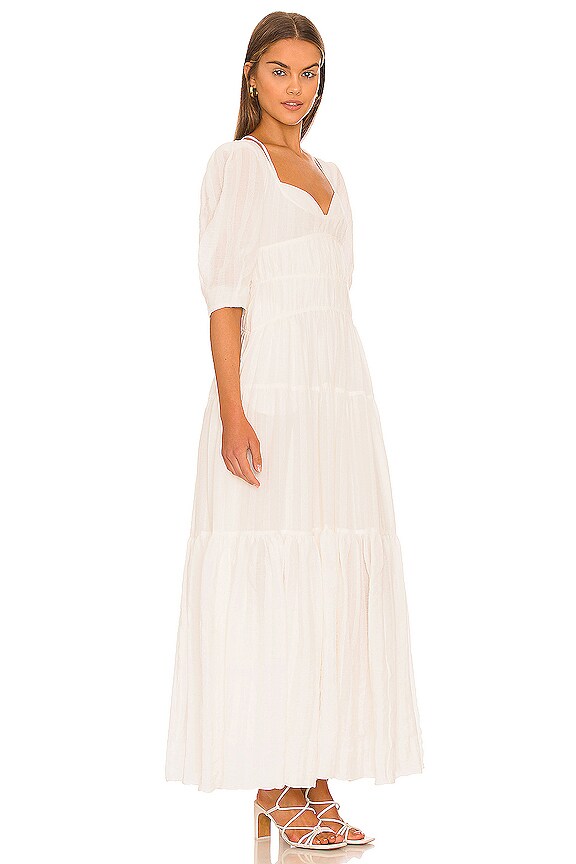 view 2 of 3 Wilder Scoop Neck Maxi Dress in White